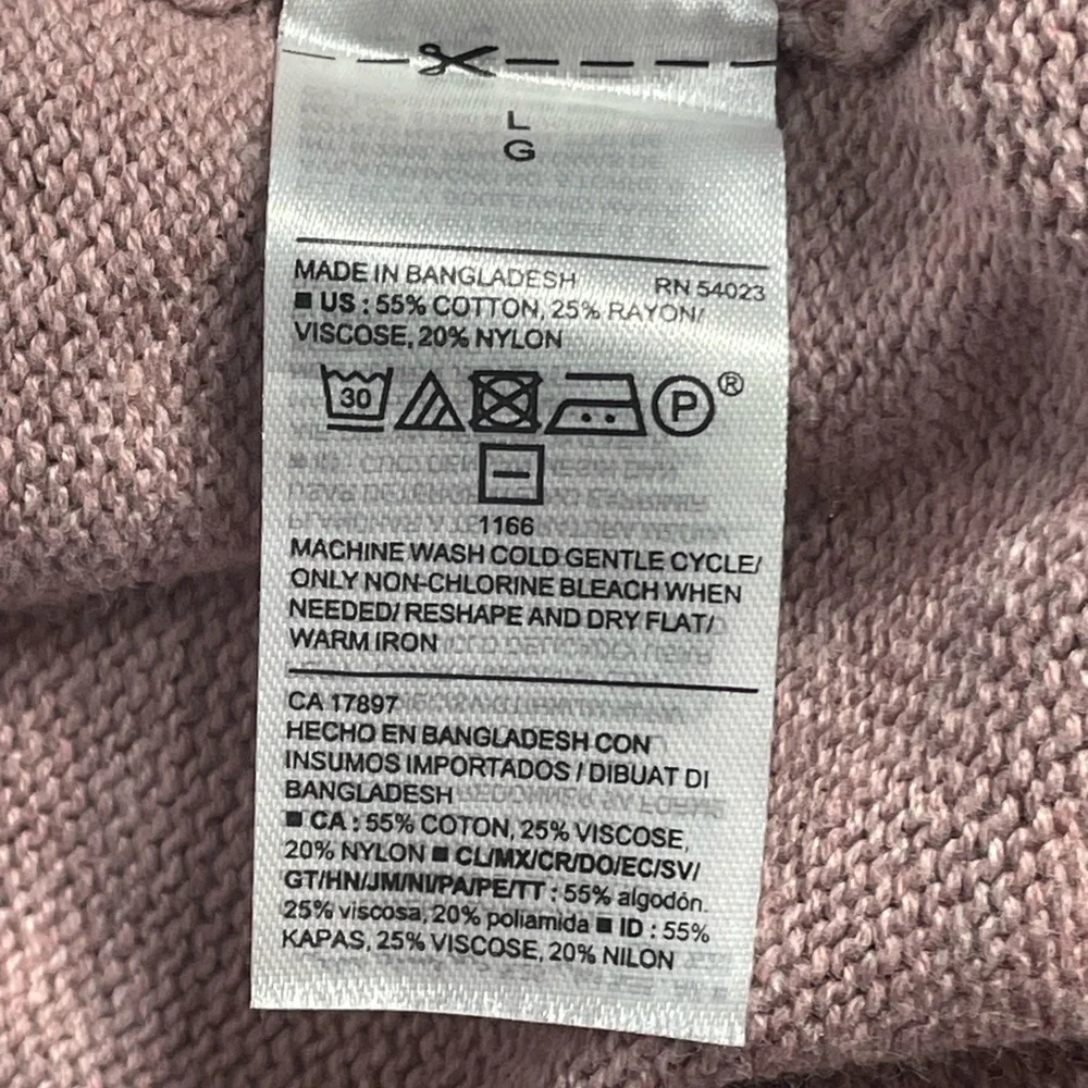 Old Navy Pink Cardigan Sweater Lightweight Knit - Picture 5 of 7